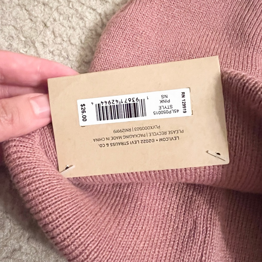 Pink Levi’s Beanie - Picture 2 of 5